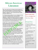 African-American Literature Syllabus | High School English