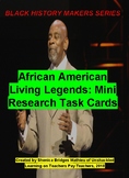 African American Living Legends: Research Task Cards