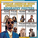 African American Music Appreciation Month Biography Poster