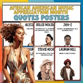 African American Music Appreciation Month Quotes Posters |