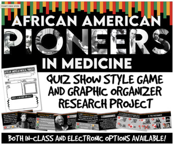 Preview of African American Pioneers in Medicine- Game and Research Project