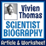 Black History Month African American Scientist Text and Wo