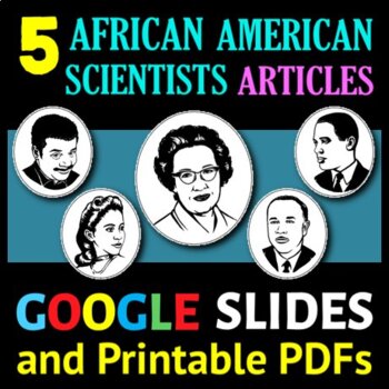 Preview of African American Scientists - 5 Articles Bundle | Printable & Distance Learning