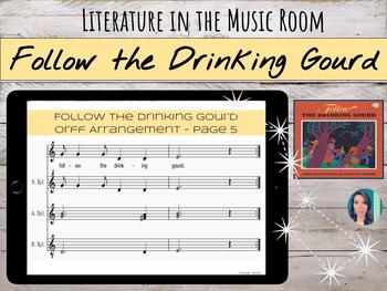 Preview of Follow the Drinking Gourd PDF Unit | African American Spiritual Song