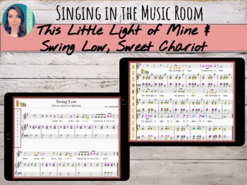 Preview of African American Spirituals (Orff) Swing Low Sweet Chariot & This Little Light