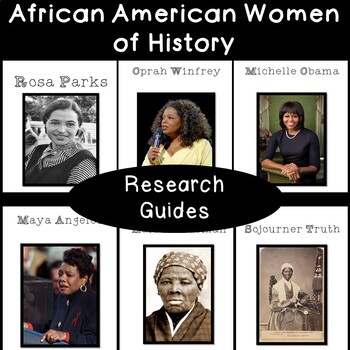 Preview of African American Women of History Guided Research Project