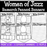 African American Women of Jazz Pennant Banner Project Blac