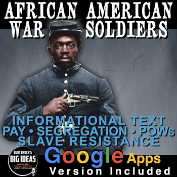 Preview of African American Civil War Soldiers including a  Distance Learning Version