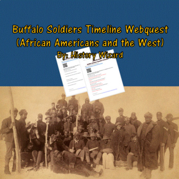 Preview of Buffalo Soldiers Timeline Webquest (African Americans and the West)