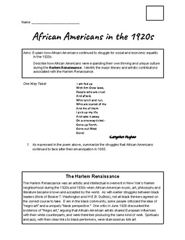 African Americans in the 1920s: Marcus Garvey and Alain Locke | TPT