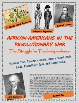 Preview of African-Americans in the Revolutionary War mini-unit, including text