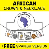 African Animal Activity Crown and Necklace