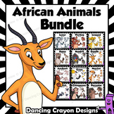 African Animals Clip Art BUNDLE | Cartoon Style Clipart
