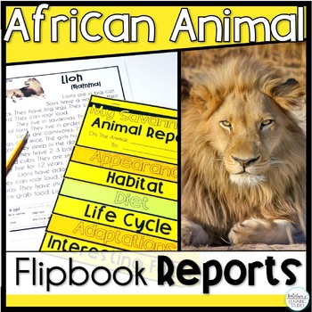 Preview of African Animals Research Project and Non Fiction Differentiated Reading Passages