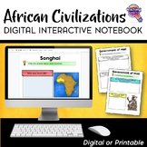 African Civilizations DIGITAL Interactive Notebook Ancient