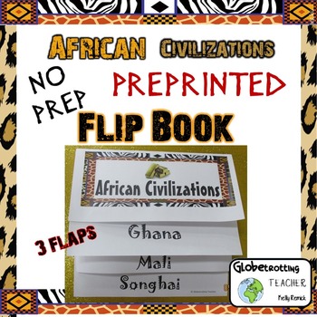 Preview of African Civilizations Foldable Pre-printed (Ghana, Mali, Songhai)
