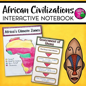 Preview of African Civilizations Interactive Notebook Unit INB World History