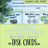 African Civilizations Task Cards