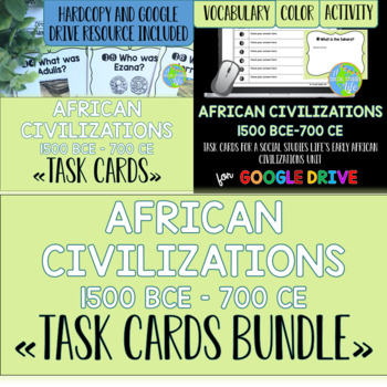 Preview of African Civilizations Task Cards BUNDLE