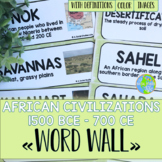 African Civilizations Word Wall