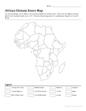 African Climate Zones Map Worksheet