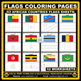 African Countries Flags Coloring Pages - 52 Worksheets