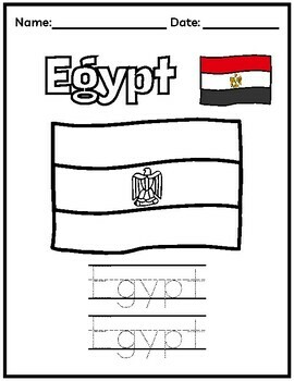 flag of egypt coloring pages