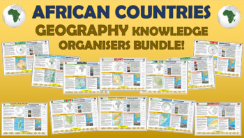Preview of African Countries Knowledge Organizers Bundle!