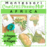 African Countries Pinning Map