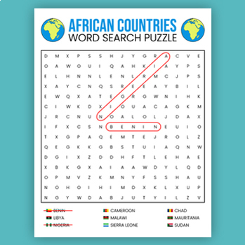 African Countries Word Search Discover The Continent S Hidden Gems   Original 9721221 3 