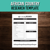African Country Research Template | Geography, History, & 