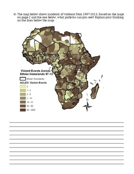 African Decolonization Map Handout by Social Studies Critical Thinking