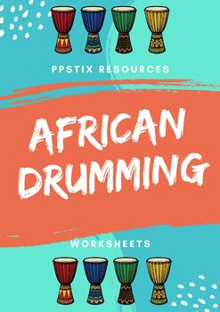 Preview of African Drumming Worksheets / Handouts