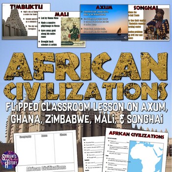 Preview of African Empires (Axum, Ghana, Mali, Songhai, & Zimbabwe) Lesson