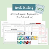African Empires Pre-Colonialism Exploration Grades 7-9 Wor