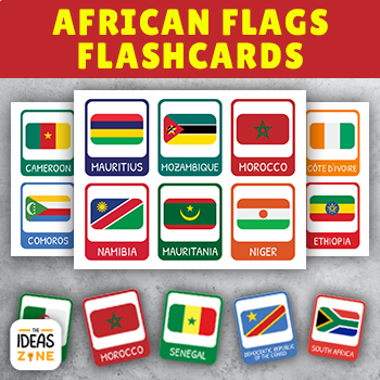 Preview of African Flags Flashcards