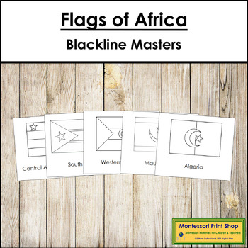 Preview of Flags of Africa Blackline Masters