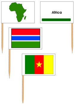 print flags of africa
