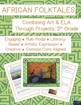 Preview of African Folktales: The Great Thirst - Combining Art & ELA - Grade 5