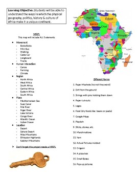 Preview of African Geography 3D Map