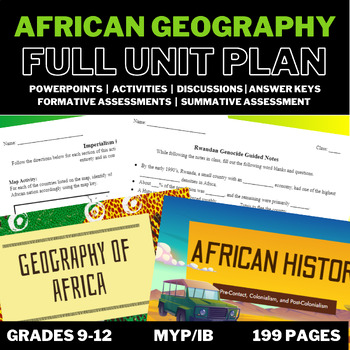 Preview of African Geography Unit Bundle