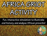 Africa Griot Activity and Ticket Out The Door
