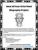 African Griot Biography Mask Project