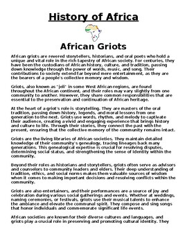 3 LEADERSHIP LESSONS LEARNED FROM AFRICAN GRIOTS