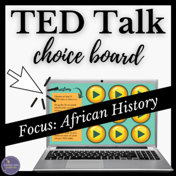 Preview of African History Digital Listening & Writing Choice Board Activity