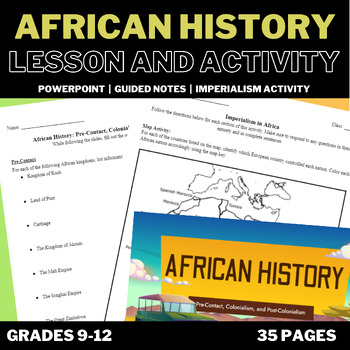 Preview of African History and Imperialism Lecture and Activity