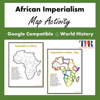 Preview of African Imperialism Mapping Activity Carving of Africa Lesson (Google)