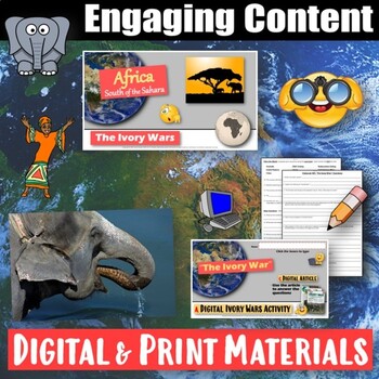 Elephant Poaching Reading Comprehension Activity | Global Ivory War