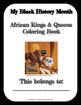 Preview of African Kings and Queens Coloring Book