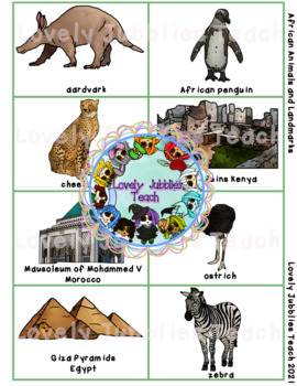 Preview of African Landmarks and Animals PDF